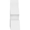 Ekena Millwork Richland Architectural Grade PVC Gable Bracket, 36"W x 13 1/2"H x 4"D x 4"F, 9/12 Pitch GBP036X14X0404RIC00 - alternate 2